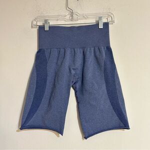 NVGTN Motion Seamless Biker Shorts Denim Blue Size Medium